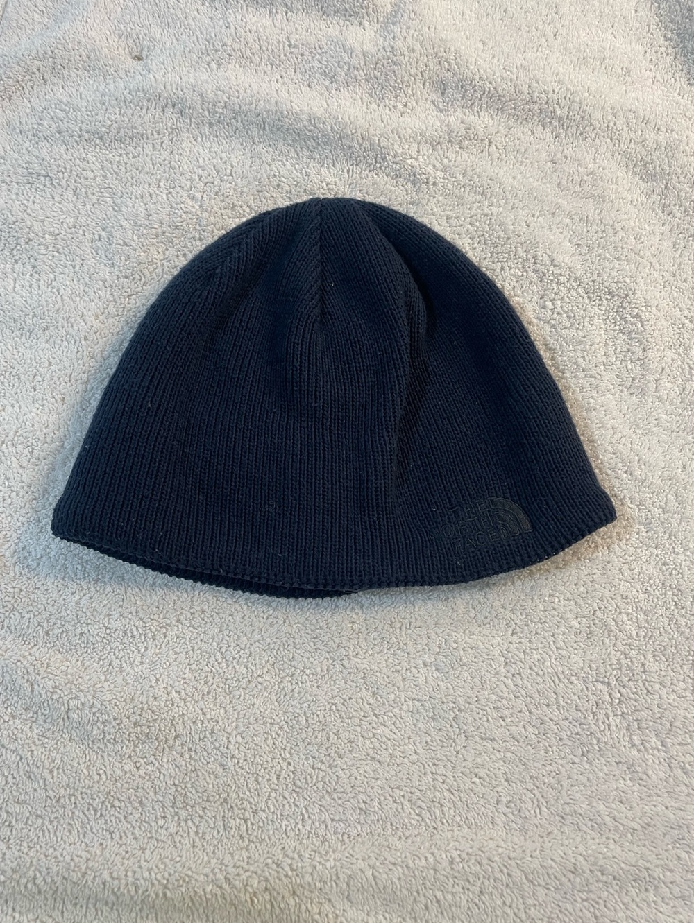 THE NORTH FACE blue knit cap